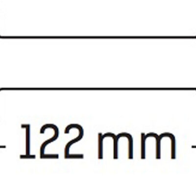 DOMINO MANETKI (GRIPY) SCOOTER PIAGGIO STYLE (22+25MM, DŁ.122MM) BEZ OTWORU KOLOR CZARNY - widok alternatywny