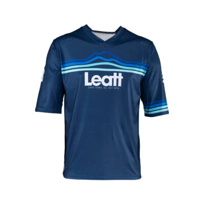 LEATT KOSZULKA ROWEROWA MTB ENDURO 3.0 JERSEY DENIM KOLOR GRANATOWY ROZMIAR XS - widok alternatywny