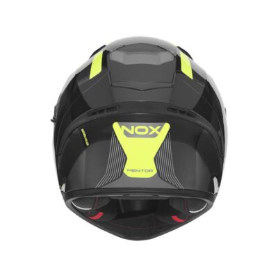 NOX KASK INTEGRALNY (FULL FACE) Z BLENDĄ N402 MENTOR KOLOR CZARNY/ŻÓŁTY FLUO ROZMIAR L - widok alternatywny