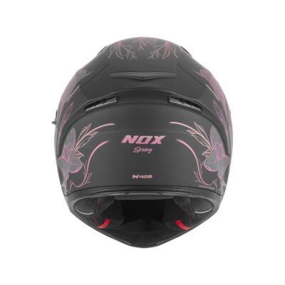 NOX KASK INTEGRALNY (FULL FACE) Z BLENDĄ N402 SPRING KOLOR CZARNY MAT/RÓŻOWY ROZMIAR M - widok alternatywny