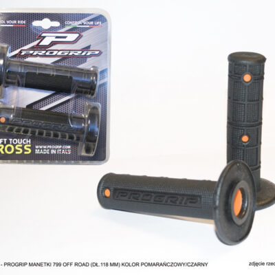 PROGRIP MANETKI PG799 OFF ROAD (22+25MM, DŁ.118MM) KOLOR CZARNY/POMARAŃCZOWY (DWUSKŁADNIKOWE) (799-201) (PG799/5) - widok alternatywny