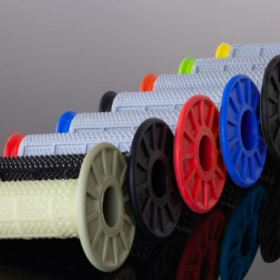 RENTHAL PROMOCJA MANETKI MX DUAL COMPOUND TAPERED GREEN H/WAFF, DWUSKŁADNIKOWE, KOLOR SZARY/ZIELONY - widok alternatywny