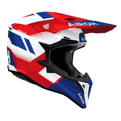 AIROH KASK CROSS / ENDURO / ATV / QUAD WRAAAP VISION KOLOR CZERWONY/NIEBIESKI/BIAŁY ROZMIAR L - widok alternatywny