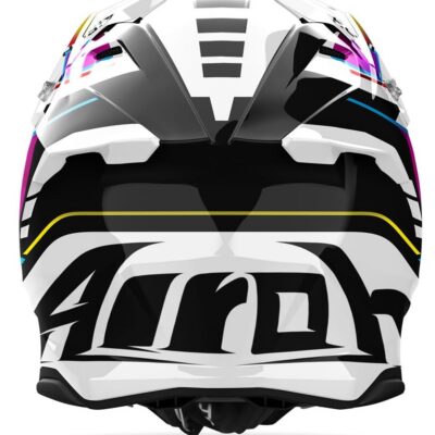 AIROH KASK CROSS / ENDURO / ATV / QUAD TWIST 3 RAINBOW KOLOR BIAŁY/CZARNY/ZÓŁTY/FIOLETOWY ROZMIAR S - widok alternatywny