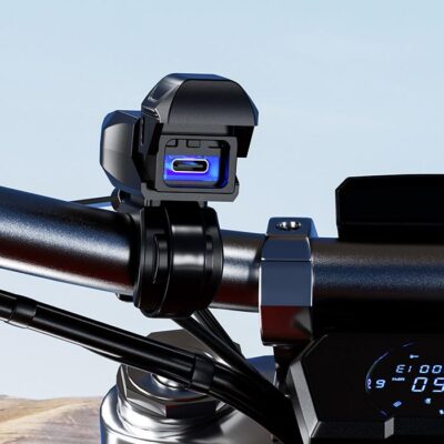 BIKETEC PROMOCJA MOTOCYKLOWE GNIAZDO USB QUICK CHARGE POWER DELIVERY MONTOWANE NA KIEROWNICĘ (ZŁĄCZE SAE) (EL) (K) - widok alternatywny