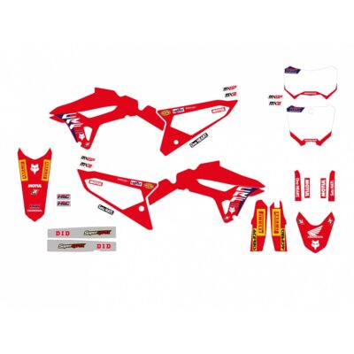 BLACKBIRD KOMPLET NAKLEJEK (OKLEIN) HONDA CRF 250R '22-'24, CRF 450R '21-'24 REPLICA TEAM HRC 24 - widok alternatywny