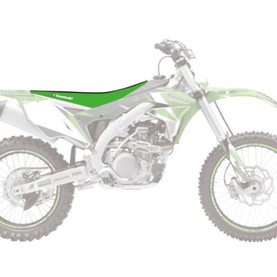 BLACKBIRD POKROWIEC / POSZYCIE NA SIEDZENIE KAWASAKI KXF 250 '09-'12, KXF 450 '09-'11 DOUBLE GRIP 3 KOLOR CZARNY ZIELONY - widok alternatywny