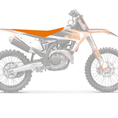 BLACKBIRD POKROWIEC / POSZYCIE NA SIEDZENIE KTM SX/SXF 125/250/350/450 '23-'24, EXC/EXCF '24 PYRAMID COLOR POMARAŃCZOWY - widok alternatywny
