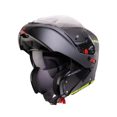 CABERG KASK SZCZĘKOWY FLIP-UP MODEL HORUS X RAY CZARNY MAT/SZARY/ŻÓŁTY FLUO ROZMIAR M - widok alternatywny