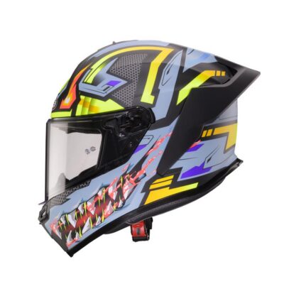 CABERG KASK INTEGRALNY ROXTER HUNTER KOLOR CZARNY MAT/SZARY/ŻÓŁTY FLUO ROZMIAR S - widok alternatywny