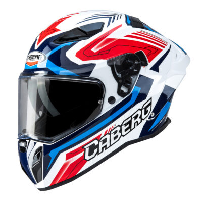 CABERG KASK INTEGRALNY Z BLENDĄ MODEL DRIFT EVO II JARAMA KOLOR BIAŁY/CZERWONY/NIEBIESKI ROZMIAR XL (PINLOCK W ZESTAWIE) - widok alternatywny