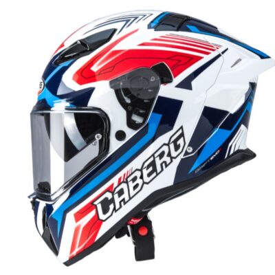 CABERG KASK INTEGRALNY Z BLENDĄ MODEL DRIFT EVO II JARAMA KOLOR BIAŁY/CZERWONY/NIEBIESKI ROZMIAR XS (PINLOCK W ZESTAWIE) - widok alternatywny