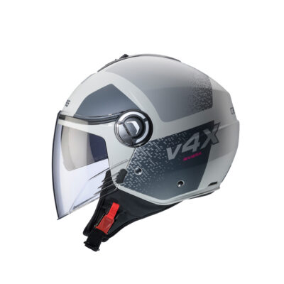 CABERG KASK OTWARTY JET Z BLENDĄ MODEL RIVIERA V4X ALPHA KOLOR PIASKOWY/SZARY MAT ROZMIAR XL - widok alternatywny