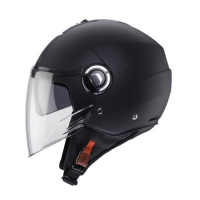 CABERG KASK OTWARTY JET Z BLENDĄ MODEL RIVIERA V4X SOLID KOLOR CZARNY MAT ROZMIAR S - widok alternatywny