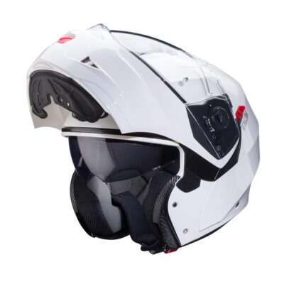 CABERG KASK SZCZĘKOWY FLIP-UP MODEL DUKE X SOLID KOLOR BIAŁY POŁYSK ROZMIAR S (PINLOCK W ZESTAWIE) - widok alternatywny