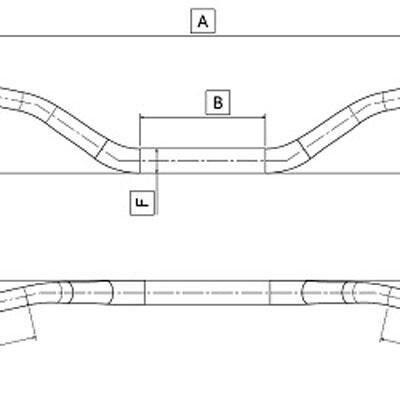 DOMINO KIEROWNICA ALUMINIOWA (ERGAL 7075) FATBAR 28MM ŚREDNIA KOLOR SREBRNY - widok alternatywny