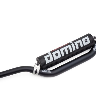 DOMINO KIEROWNICA ALUMINIOWA (ERGAL 7075) FATBAR 28MM WYSOKA (997) Z POPRZECZKĄ KOLOR CZARNY - widok alternatywny