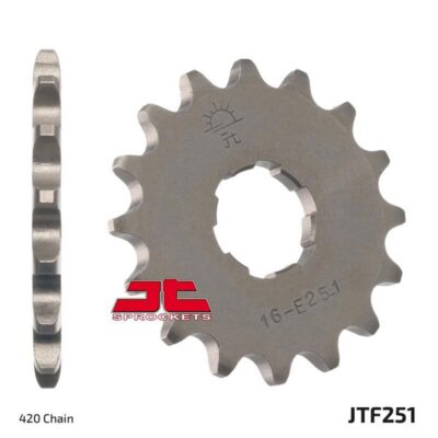 JT ZĘBATKA PRZEDNIA 255 16 HONDA NSR/MTX 50 (25516JT) (ŁAŃC. 420) - widok alternatywny