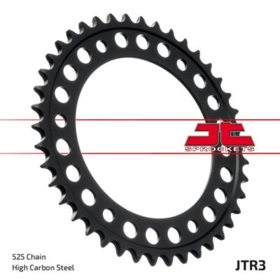 JT ZĘBATKA TYLNA 4613 41 BMW F 650 GS '09-'12, F800GS 08-18 (-1) (461341JT) (ŁAŃC. 525) CZARNA - widok alternatywny
