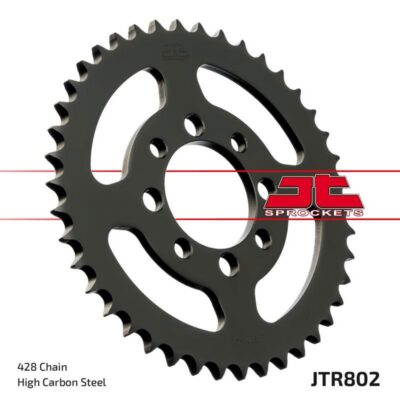 JT ZĘBATKA TYLNA 802 41 SUZUKI TS 80 '81-82, DS 80 '78-79, KAWASAKI KE 100 '08-01, KH 100 '78-81, G 3/4/5 '70-75 (80241JT) (ŁAŃC. 428) - widok alternatywny