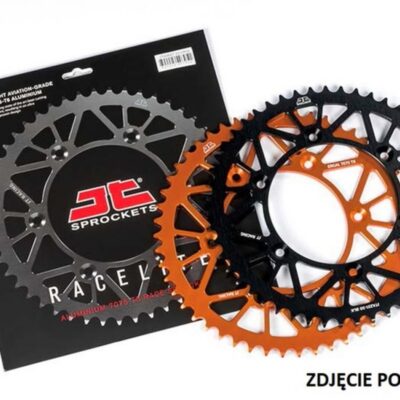 JT ZĘBATKA TYLNA 808 50 ALUMINIOWA RACELITE SUZUKI RM/RMZ DR/DRZ (80850JTA) (ŁAŃC.520) KOLOR CZARNY - widok alternatywny