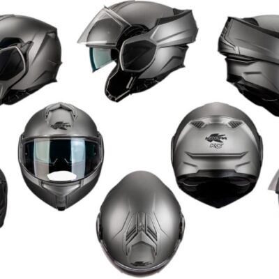 KAPPA KASK KV55 SOLID SZCZĘKOWY MODUŁOWY (FLIP-BACK) Z BLENDĄ KOLOR BIAŁY ROZMIAR 56 / S (HOMOLOGACJA ECE 22R06) - widok alternatywny