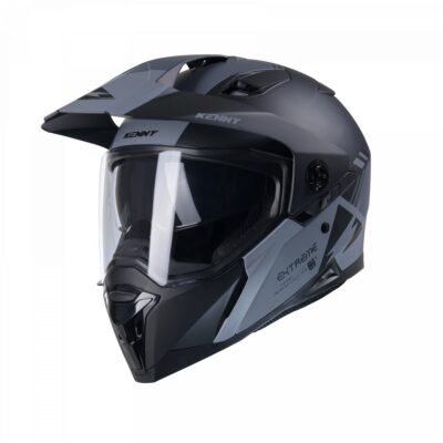 KENNY RACING KASK DUAL ADVENTURE MODEL EXTREME GRAPHIC BLACK/GREY MATT KOLOR CZARNY/SZARY ROZMIAR XXL ( 63 - 64 CM ) - widok alternatywny