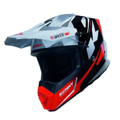 KENNY RACING KASK CROSS/ENDURO TRACK GRAPHIC SPEED BLACK RED KOLOR BIAŁY/CZARNY/CZEROWNY ROZMIAR XL - widok alternatywny
