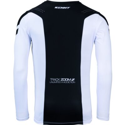 KENNY RACING KOSZULKA CROSS/ENDURO TRACK ZOOM BLACK WHITE KOLOR CZARNY/BIAŁY SZARY ROZMIAR M - widok alternatywny