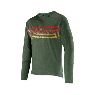 LEATT KOSZULKA ROWEROWA MTB TRAIL 4.0 JERSEY SPINACH KOLOR ZIELONY ROZMIAR L - widok alternatywny