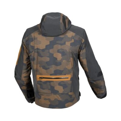 MACNA WYPRZEDAŻ KURTKA Z KAPTUREM ANGLE MOTORCYCLE JACKET DARK BROWN/TAUPE CAMO/BLACK KOLOR BRĄZOWY/GRAFITOWY CAMO/CZARNY ROZMIAR L - widok alternatywny