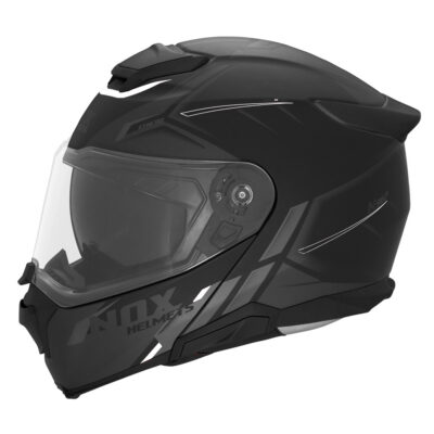NOX PROMOCJA KASK SZCZĘKOWY (FLIP-UP) Z BLENDĄ N967 SYNCHRO KOLOR CZARNY/BIAŁY/SZARY MAT ROZMIAR XL - widok alternatywny