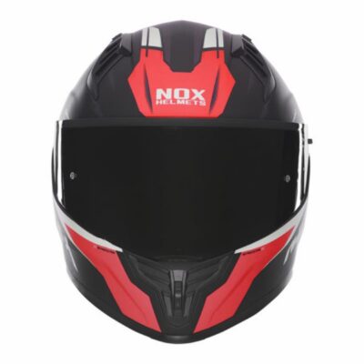 NOX PROMOCJA KASK INTEGRALNY (FULL FACE) Z BLENDĄ N401 CROWER KOLOR CZARNY/CZERWONY MAT ROZMIAR XXL - widok alternatywny