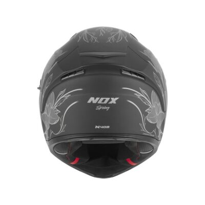 NOX KASK INTEGRALNY (FULL FACE) Z BLENDĄ N402 SPRING KOLOR CZARNY MAT/SREBRNY ROZMIAR M - widok alternatywny