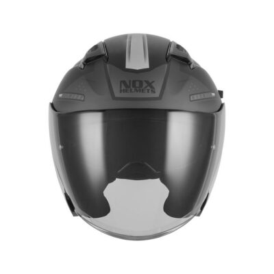 NOX KASK OTWARTY JET Z BLENDĄ N130 EKTO KOLOR SREBRNY/CZARNY MAT ROZMIAR XL - widok alternatywny