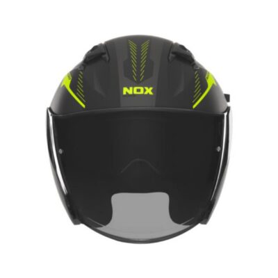 NOX PROMOCJA KASK OTWARTY JET Z BLENDĄ N130 MYST KOLOR CZARNY/ŻÓŁTY FLUO MAT ROZMIAR XS - widok alternatywny