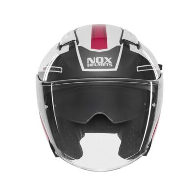 NOX KASK OTWARTY JET Z BLENDĄ N130 EKTO KOLOR BIAŁY/RÓŻOWY ROZMIAR L - widok alternatywny