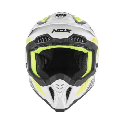 NOX KASK OFF ROAD / CROSS N634 STORM KOLOR BIAŁY/NIEBIESKI/ŻÓŁTY FLUO ROZMIAR S - widok alternatywny