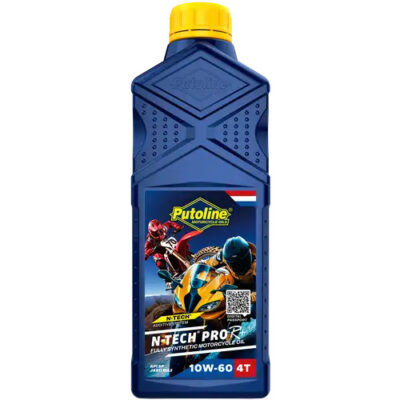 PUTOLINE OLEJ SILNIKOWY 4T 100% SYNTETYK N-TECH® PRO R+ 10W60 1L (AKC) - widok alternatywny