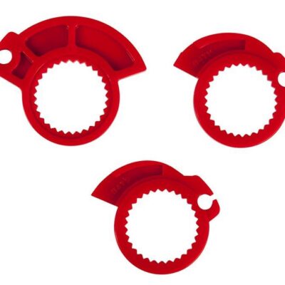 RACETECH (RTECH) MANETKI R20 LOCK-ON (22+25MM) KOLOR CZARNY (HALF WAFFLE) + 3 ADAPTERY ROLGAZU DO MOTOCYKLI BETA - widok alternatywny