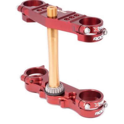 XTRIG PÓŁKI ZAWIESZENIA PRZEDNIEGO ROCS TECH TRIPLE CLAMPS YAMAHA YZ 65 '18-'26; YZ 85 '06-'26 (OFFSET 25MM) KOLOR X-TRX BROWN - widok alternatywny