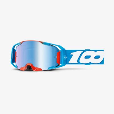 100 PROCENT JETT LAWRENCE LE ZESTAW GOGLE ARMATIC CHERRY-TORCHED MIRROR LENS+BLUE-BLUE MIRROR LENS - widok alternatywny