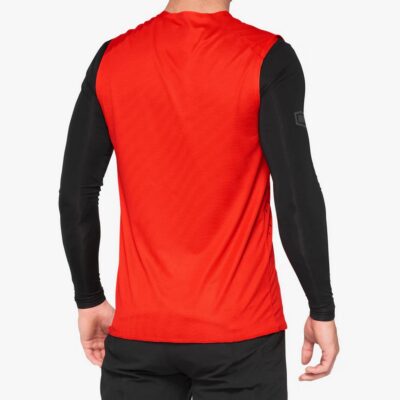 100 PROCENT MTB KOSZULKA ROWEROWA R-CORE CONCEPT RED KOLOR CZERWONY/CZARNY ROZMIAR M - widok alternatywny