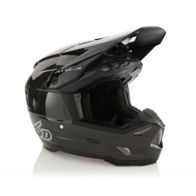 6D HELMETS KASK CROSS/ENDURO MODEL ATR-3 SOLID GLOSS BLACK KOLOR CZARNY/SZARY ROZMIAR L ( 58 - 59 CM ) - widok alternatywny
