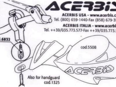ACERBIS DYSTANS DO MOCOWANIA HANDBARÓW (WYPRZEDAŻ-ZASTĄPIONE PRZEZ 0006832.) - widok alternatywny