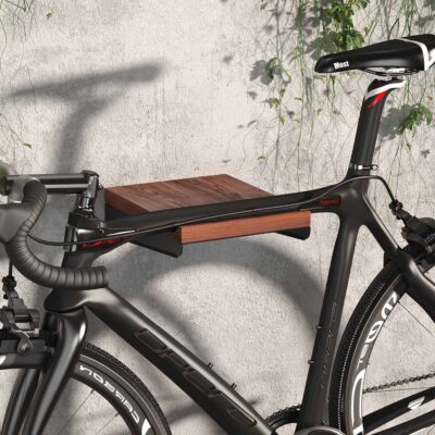 BIKETEC WIESZAK ŚCIENNY NA ROWER (WALL BIKE RACK) KOLOR CZARNY WRAZ Z PÓŁKĄ - widok alternatywny