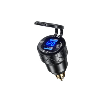BIKETEC PRO MOTOCYKLOWE GNIAZDO DIN 2X USB-A 3.0 Z WOLTOMIERZEM BMW / TRIUMPH (EL) - widok alternatywny