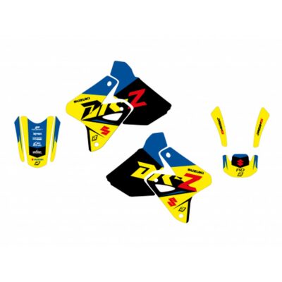 BLACKBIRD KOMPLET NAKLEJEK (OKLEIN) SUZUKI DRZ 400 '00-'23 DREAM 5 KOLOR ŻÓŁTY NIEBIESKI - widok alternatywny