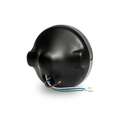 EMGO REFLEKTOR / LAMPA UNIWERSALNA KOMPLETNA H4 CZARNA (ŚREDNICA WKŁADU 7" / 17,8CM, OTWORY MONTAŻOWE 10MM) WZÓR KAWASAKI MODELE Z1 I KZ (OEM: 23005-1016; 23006-038) (HOMOLOGACJA E-MARK) - widok alternatywny