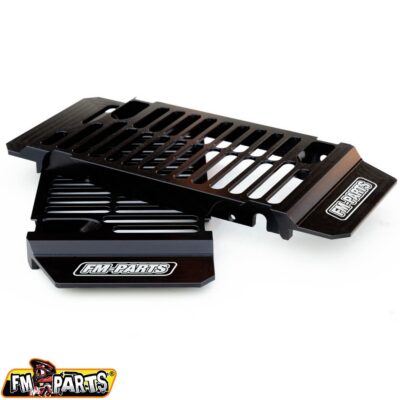 FM-PARTS OSŁONY CHŁODNICY (KRATKI) ALUMINIUM SHERCO '14-'24 KOLOR CZARNY - widok alternatywny